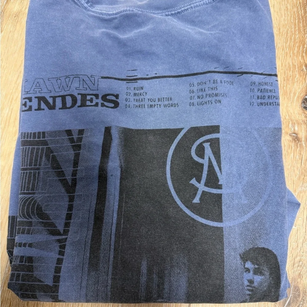 Shawn Mendes Illuminate Long Sleeve Shirt Comfort Colors Album Tracklist Tee